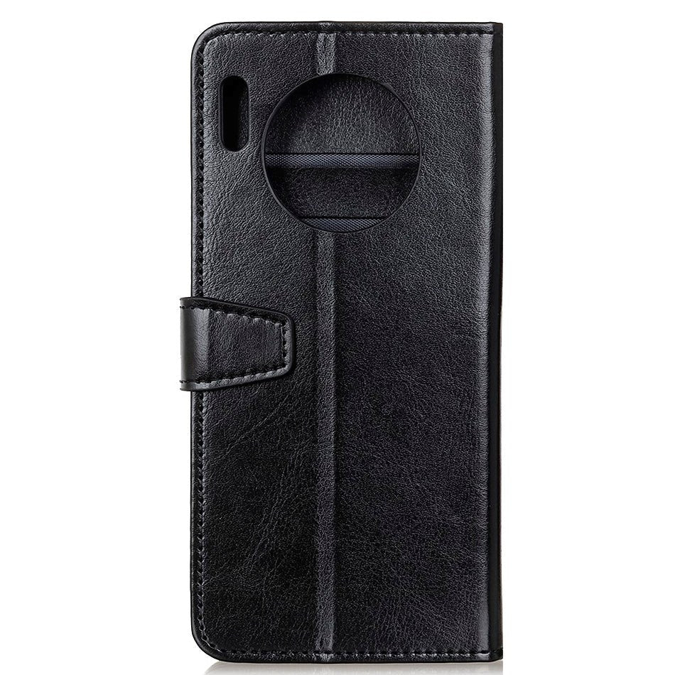 Huawei Mate 30 Pro Neutralt Læder Cover m. Pung Sort