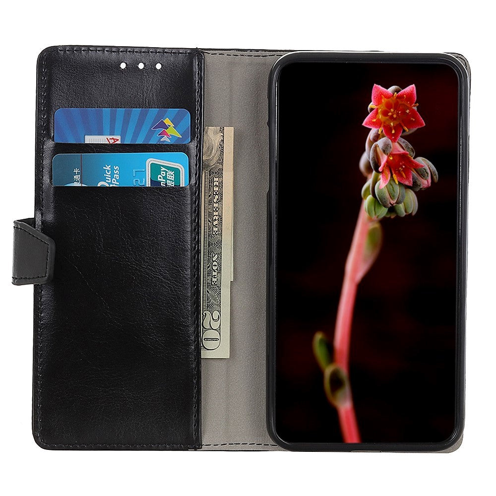 Huawei Mate 30 Pro Neutralt Læder Cover m. Pung Sort