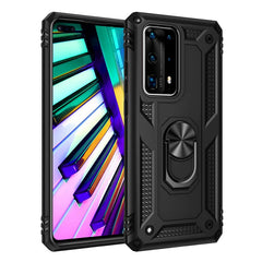 Huawei P40 Armor Håndværkercover m. Magnetisk Kickstand Sort