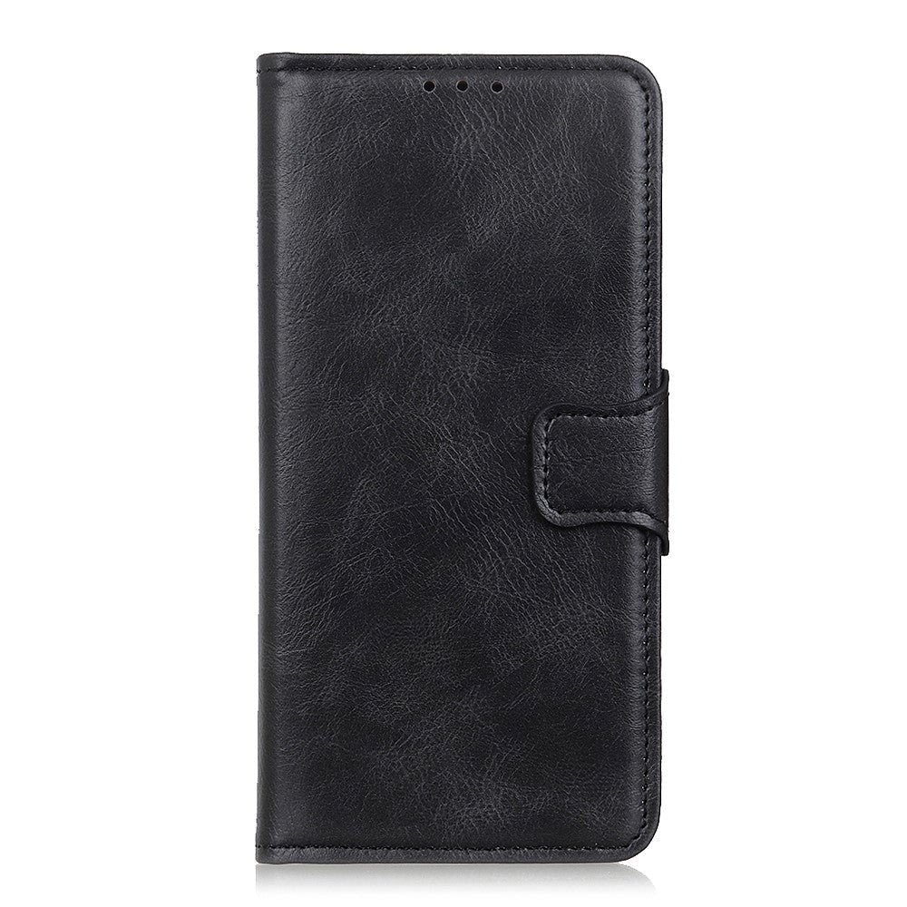 Huawei P40 Neutralt Læder Cover m. Pung Sort