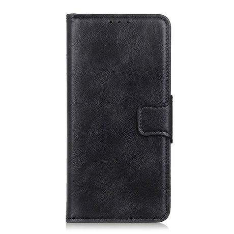 Huawei P40 Neutralt Læder Cover m. Pung Sort