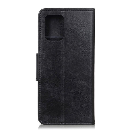 Huawei P40 Neutralt Læder Cover m. Pung Sort
