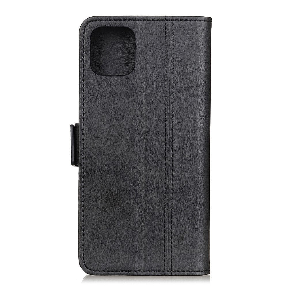 Huawei Y5p Retro Læder Cover m. Pung - Sort