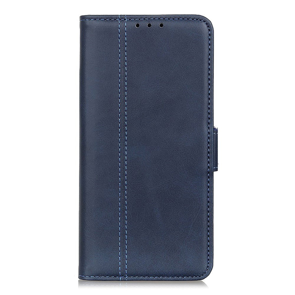 Huawei Y5p Retro Læder Cover m. Pung - Mørkeblå