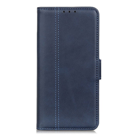 Huawei Y5p Retro Læder Cover m. Pung - Mørkeblå