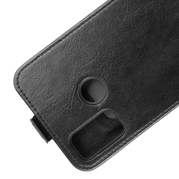 Huawei Honor 9X Lite Læder Flip Cover m. Pung Sort
