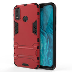 Huawei Honor 9X Håndværker Cover m. Kickstand - Rød