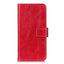 Huawei P Smart 2021 Blankt Læder Cover m. Pung - Rød