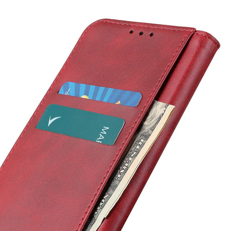 Huawei P Smart (2021) Moderne Læder Cover m. Pung - Rød