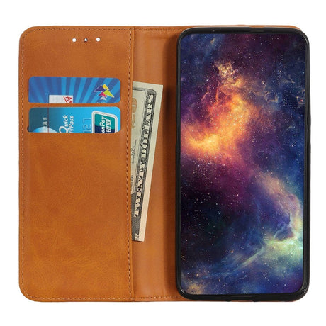 Huawei P Smart (2021) Moderne Læder Cover m. Pung - Brun