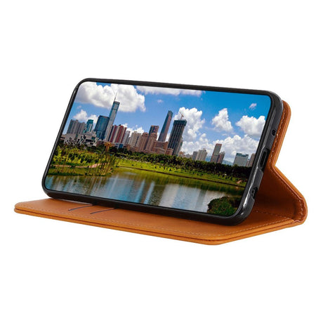 Huawei P Smart (2021) Moderne Læder Cover m. Pung - Brun