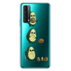 Huawei P Smart (2021) Gennemsigtigt Plastik Cover m. Avocado
