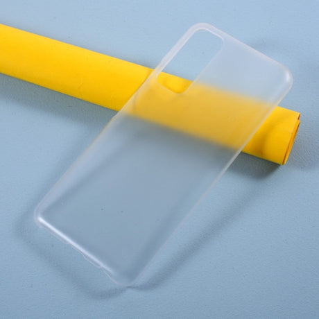 Huawei P smart (2021) Plastik Cover m. Mat Bagside - Gennemsigtig