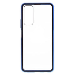 Huawei P Smart 2021 Magnetisk Cover m. Glas Forside & Bagside - Blå