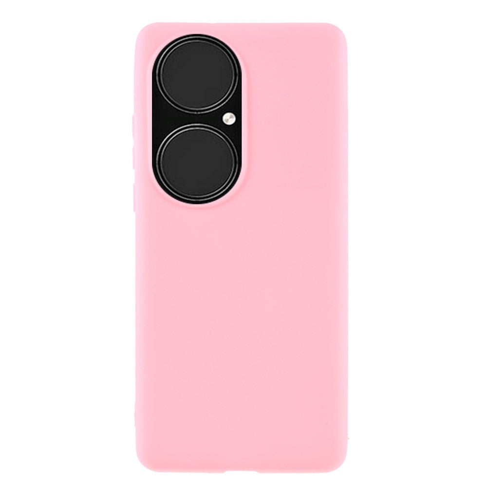Huawei P50 Pro Fleksibelt Mat Plastik Cover - Lyserød