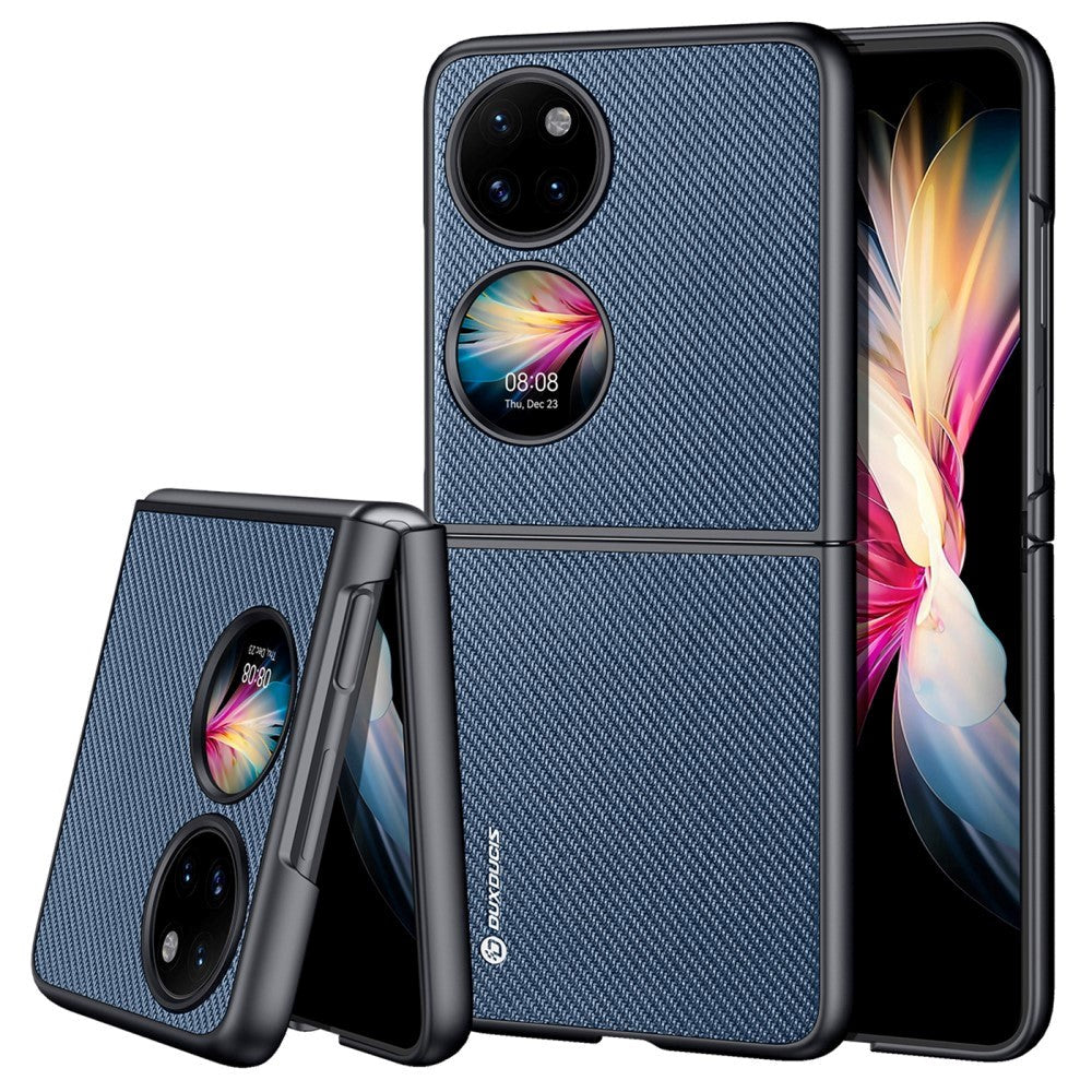 Huawei P50 Pocket Dux Ducis FINO Series Nylon Bagside Cover - Blå
