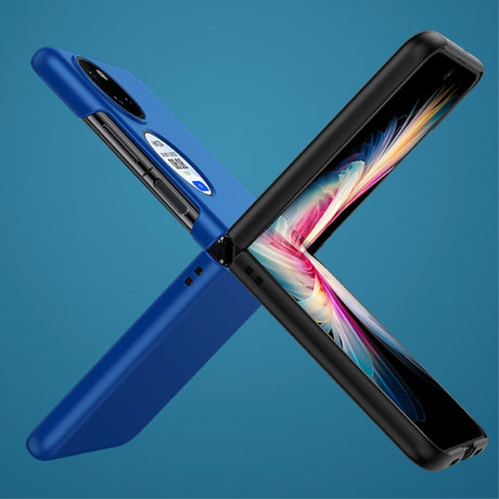 Huawei P50 Pocket Hårdt Plastik Cover m. Gummi Belagt Overflade - Hvid