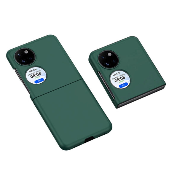 Huawei P50 Pocket Hårdt Plastik Cover m. Gummi Belagt Overflade - Grøn