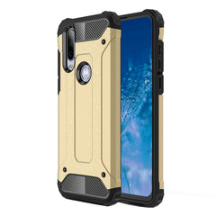 Motorola One Action Armor Guard Håndværkercover - Guld