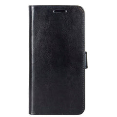 Motorola Moto E6 Plus Neutralt Læder Cover m. Pung Sort