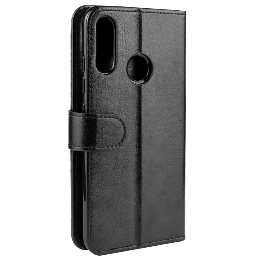 Motorola Moto E6 Plus Neutralt Læder Cover m. Pung Sort