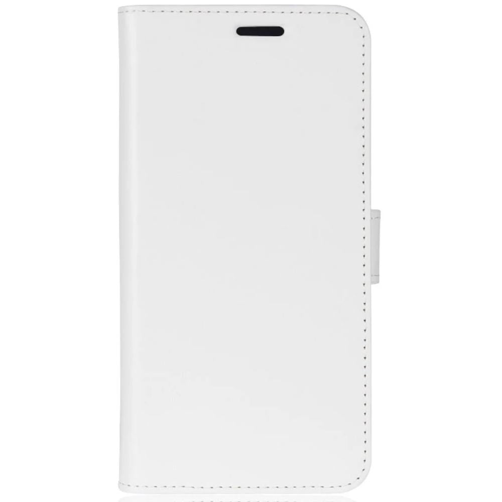 Motorola Moto E6 Plus Neutralt Læder Cover m. Pung Hvid