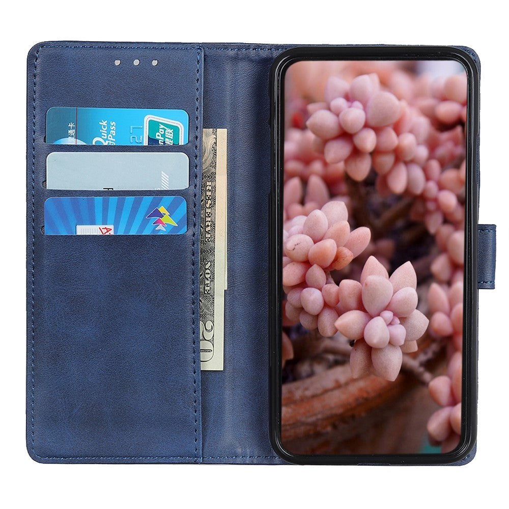 Motorola Moto G Pro Kunstlæder Cover m. Pung - Blå