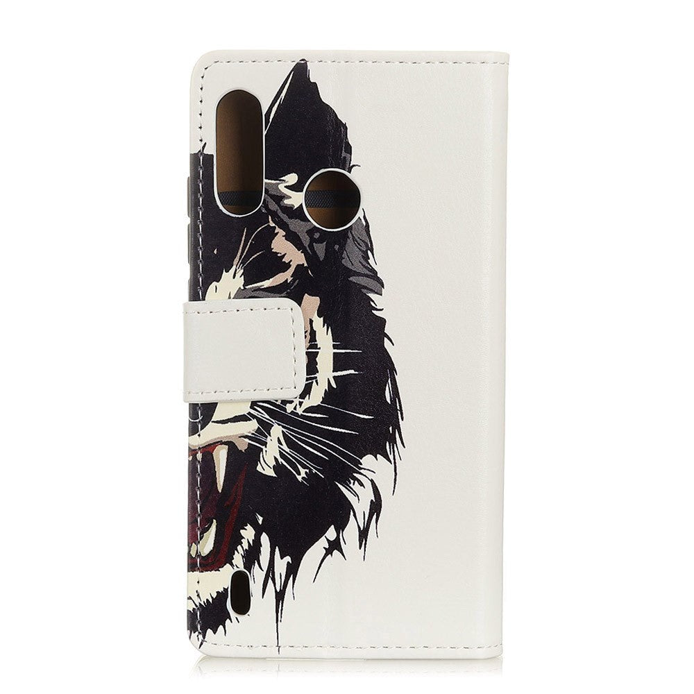 Motorola Moto E7 Power / E7i Power Læder Cover m. Pung - Tiger