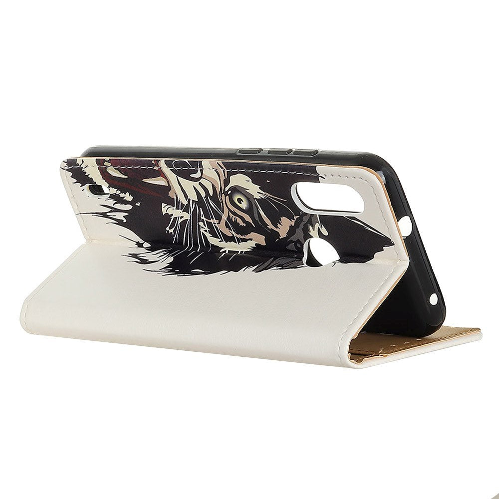 Motorola Moto E7 Power / E7i Power Læder Cover m. Pung - Tiger