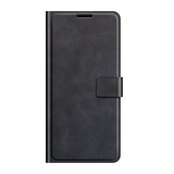 Motorola Moto G50 Læder Cover m. Ståfunktion & Kortholder - Sort