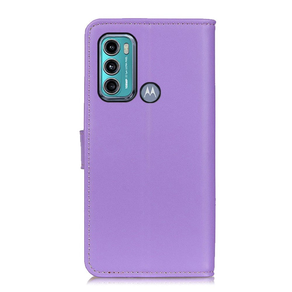 Motorola Moto G60 Læder Cover m. Pung - Lilla