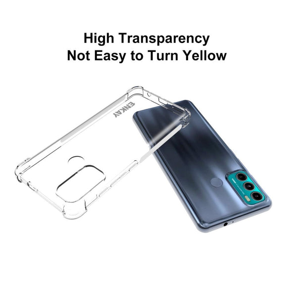 Motorola Moto G60 Enkay Anti-Slip Shockproof Cover - Gennemsigtig