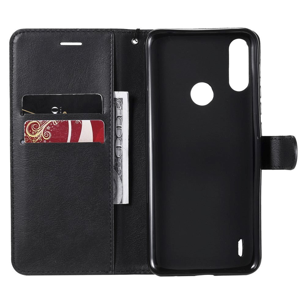 Motorola Moto E7 Power / E7i Power Flip Cover m. Pung - Sort