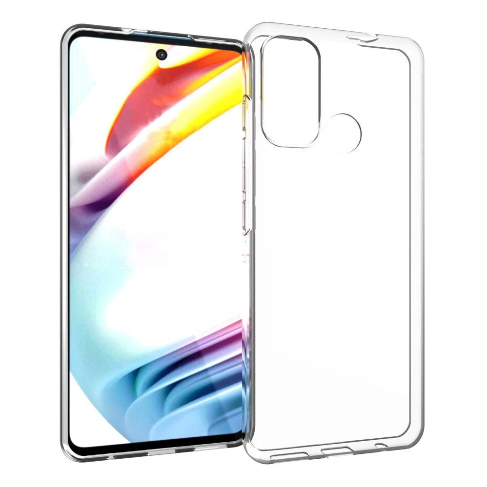 Motorola Moto G60 Fleksibelt Bagside Cover - Gennemsigtig