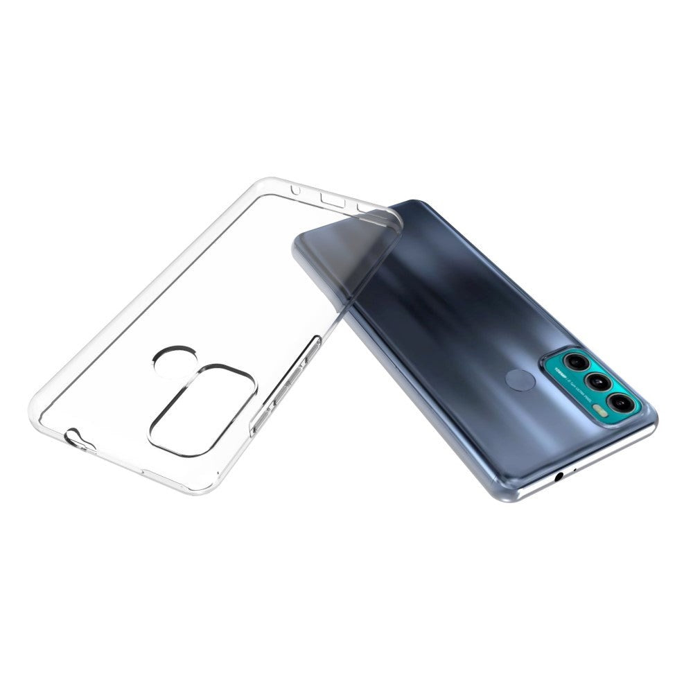 Motorola Moto G60 Fleksibelt Bagside Cover - Gennemsigtig