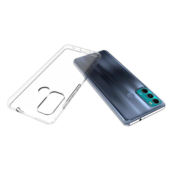 Motorola Moto G60 Fleksibelt Bagside Cover - Gennemsigtig