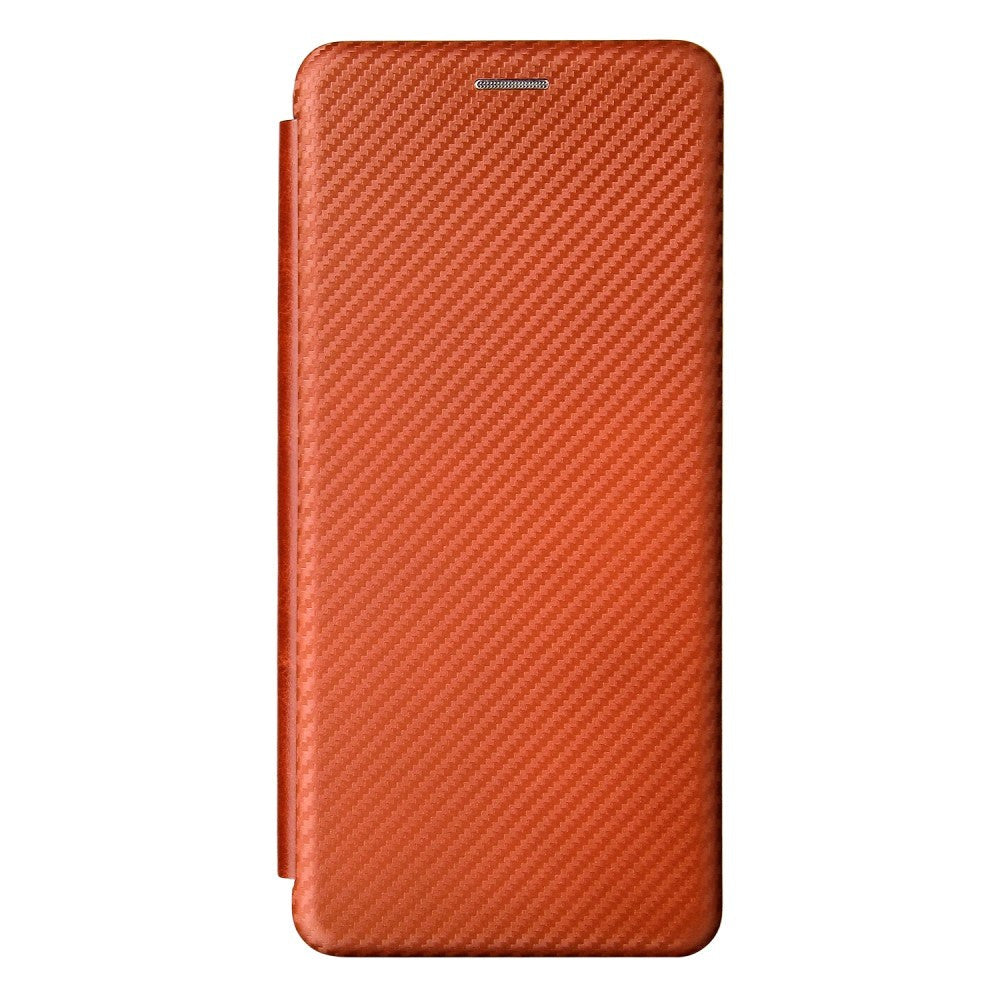 Motorola Moto G60s Carbon Fiber Fleksibelt Plastik Cover - Brun