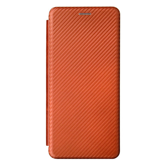 Motorola Moto G60s Carbon Fiber Fleksibelt Plastik Cover - Brun