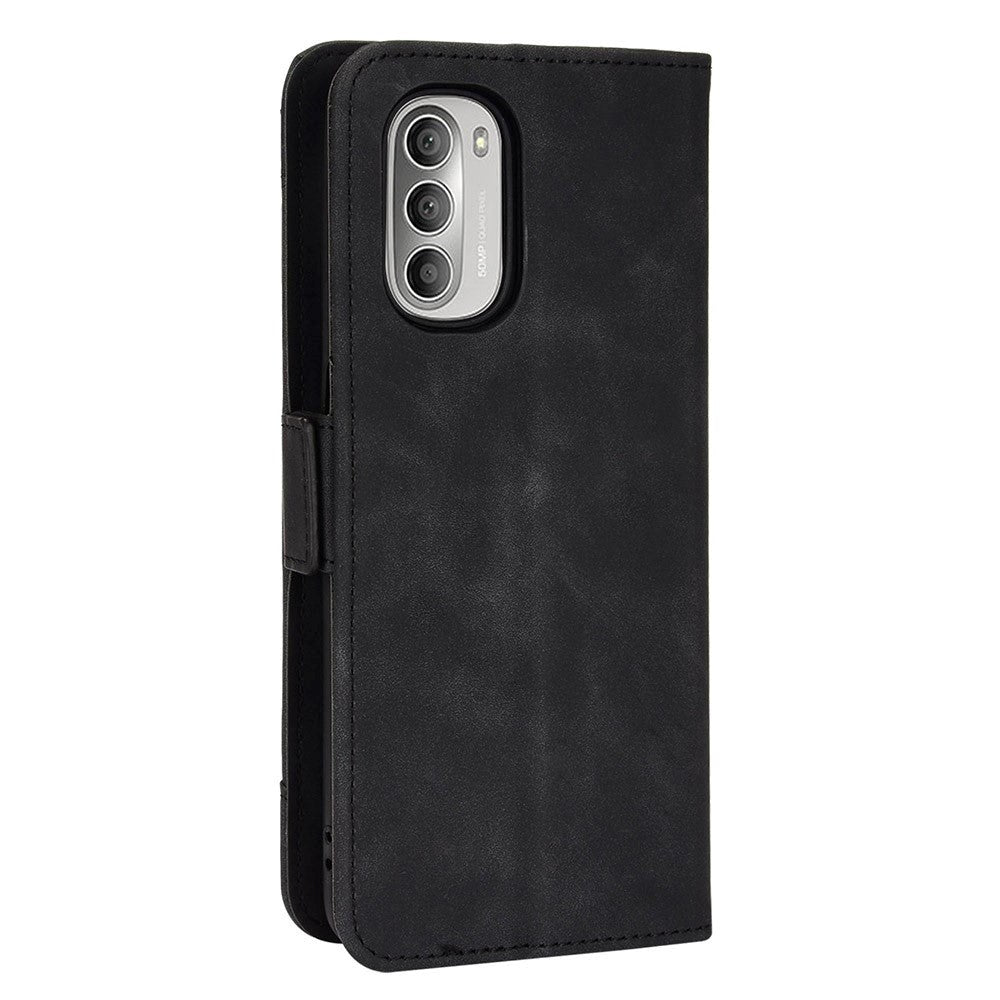 Motorola Moto G Stylus (2022) Blødt Læder Cover m. Pung - Sort