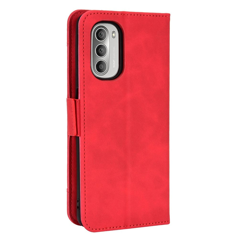 Motorola Moto G Stylus (2022) Blødt Læder Cover m. Pung - Rød