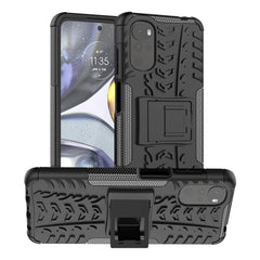 Motorola Moto G22 Cool Tyre Håndværker Cover m. Stander - Sort