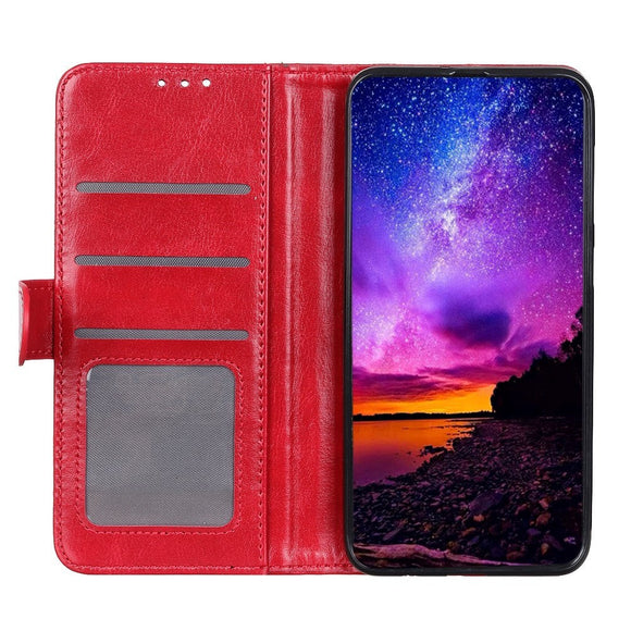 Xiaomi Mi 9 SE Neutralt Læder Cover m. Pung Rød