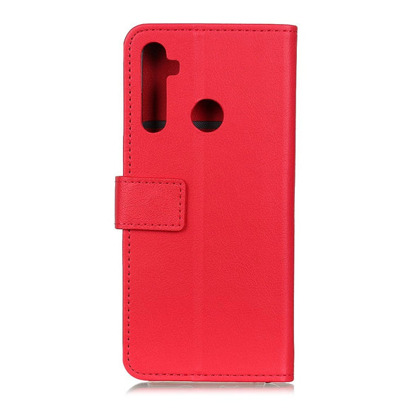 Xiaomi Redmi Note 8 Læder Cover m. Pung - Rød