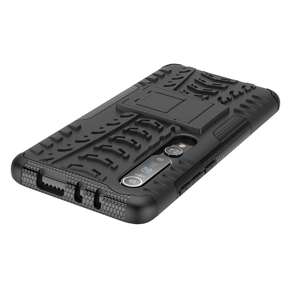 Xiaomi Mi 10 5G / Mi 10 Pro 5G Håndværker Cover m. Stander - Sort