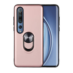 Xiaomi Mi 10 5G / Mi 10 Pro 5G Cover m. Magnetisk Kickstand m. Ring - Sort / Rose Gold