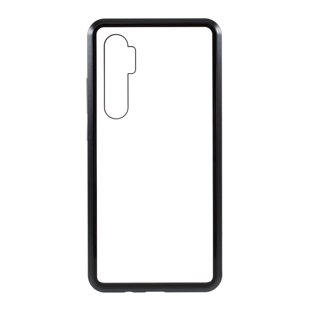 Xiaomi Mi Note 10 Lite 360⁰ Magnetisk Metal Cover m. Glas Bagside & Forside - Sort