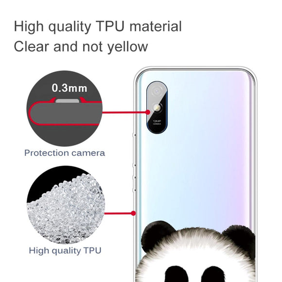 Xiaomi Redmi 9A / 9AT Plastik Cover - Panda