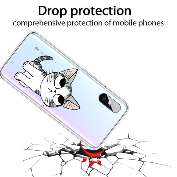 Xiaomi Redmi 9A / 9AT Plastik Cover - Sød Kat