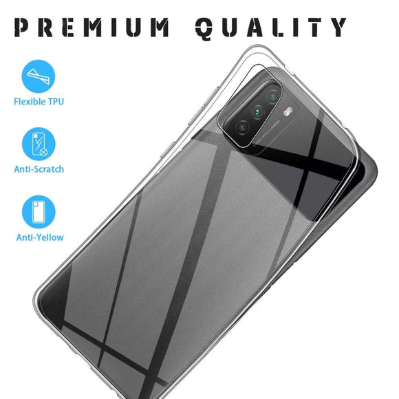 Xiaomi Poco M3 Fleksibelt Plastik Cover - Gennemsigtig