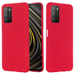 Xiaomi Poco M3 Liquid Silikone Cover - Rød